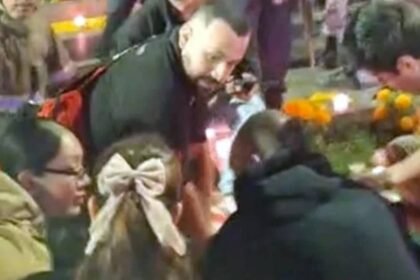 manzo sufre caida durante evento de velas