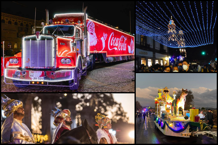 morelia celebra la caravana coca cola y la cabalgata de reyes