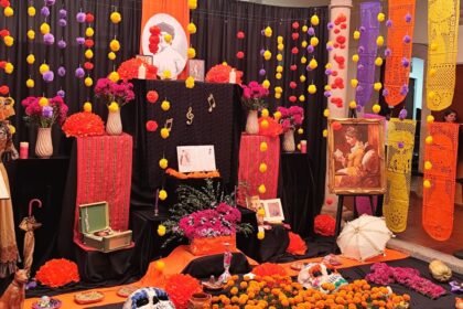 ofrenda de dia de muertos del archivo historico de leon