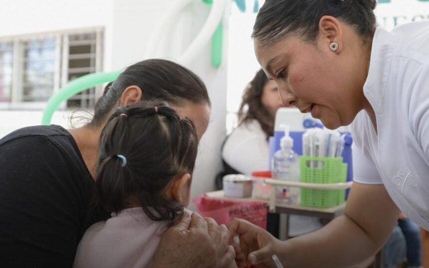refuerzan campana de vacunacion contra el sarampion en hidalgo