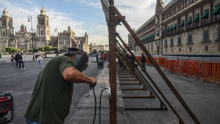 refuerzan seguridad en palacio nacional y plazas comerciales por marchas