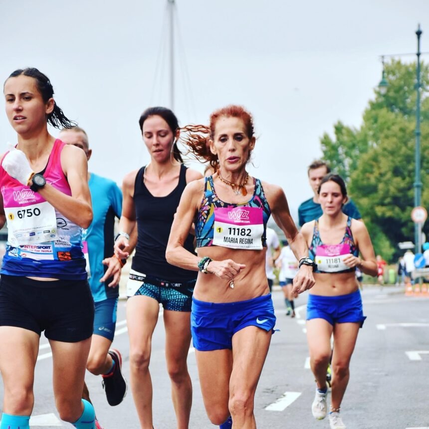 regina yamin atleta leonesa gana en su categoria el maraton