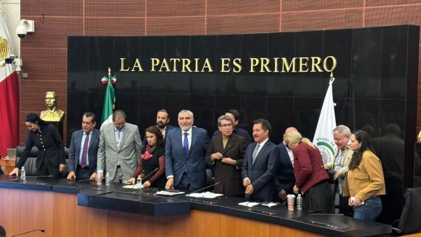 ricardo monreal y adan augusto lopez reconocen la marcha de