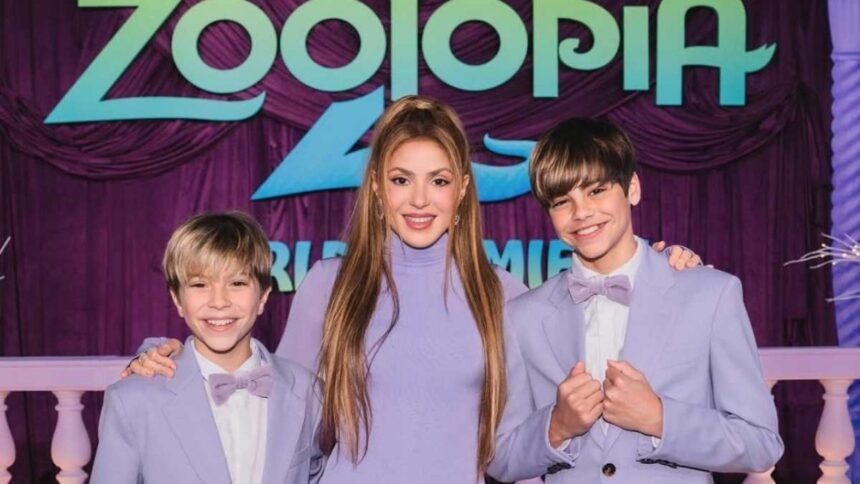 Shakira confirma la participación de sus hijos en Zootopía 2 y su paso por la alfombra roja