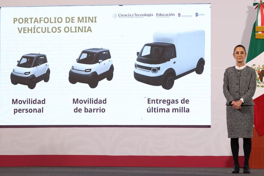 Sheinbaum busca presentar Olinia, el vehículo eléctrico mexicano para el Mundial 2026