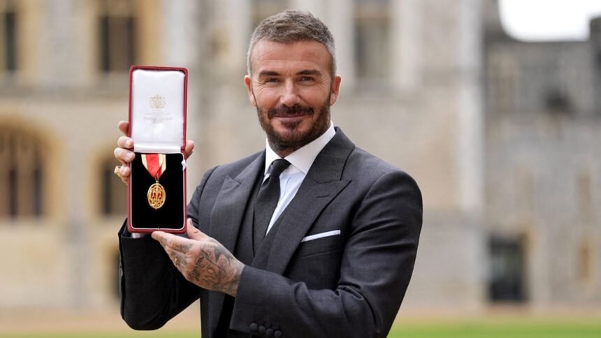 sir david beckham es nombrado caballero del imperio britanico por