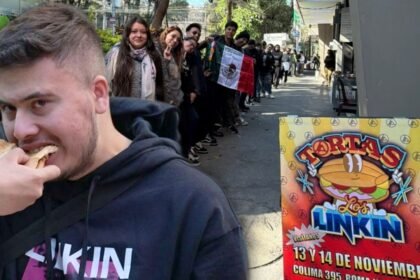 Tortas de Linkin Park generan gran demanda en la CDMX con largas filas de clientes