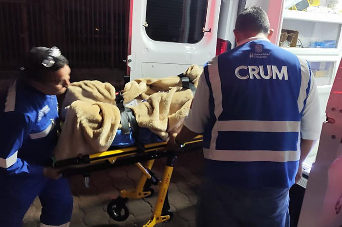 traslado a guadalajara de dos heridos en el desplome de