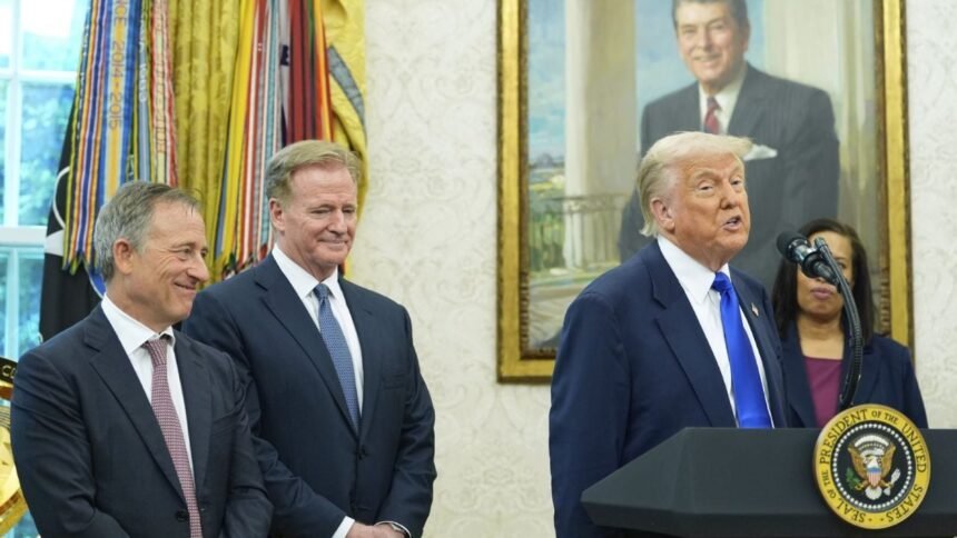 trump propone que el nuevo estadio de los commanders de