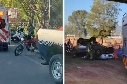 accidentes en morelia choque de moto con auto y camioneta
