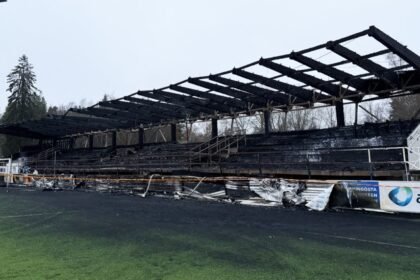 adolescente provoca incendio en grada del estadio del fc haka