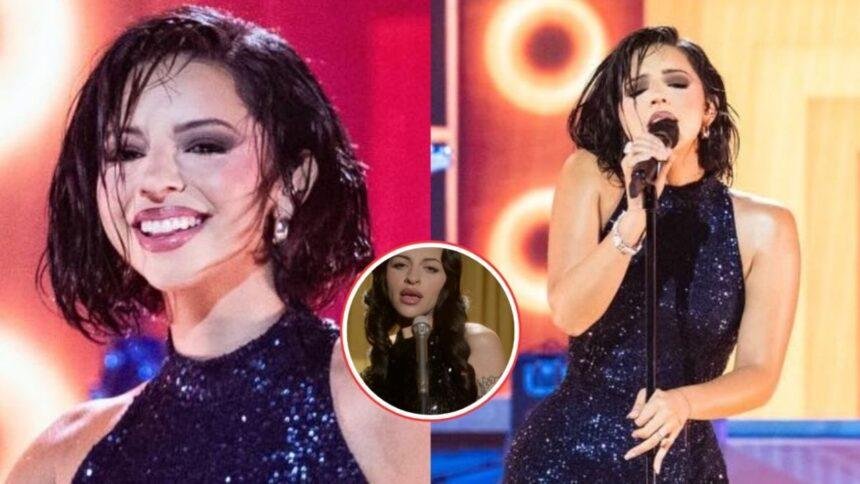 Ángela Aguilar luce nuevo look en los Grammys