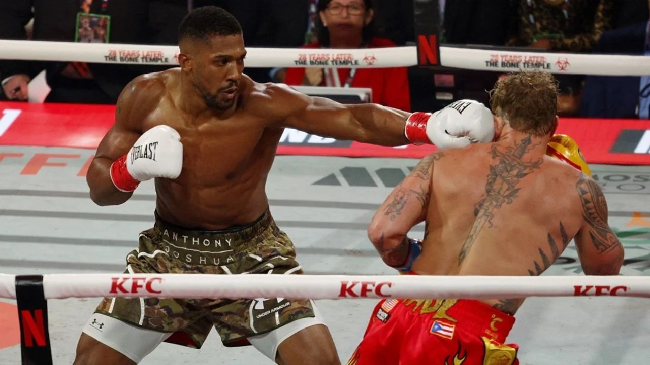 anthony joshua noquea a jake paul en pelea con bajo
