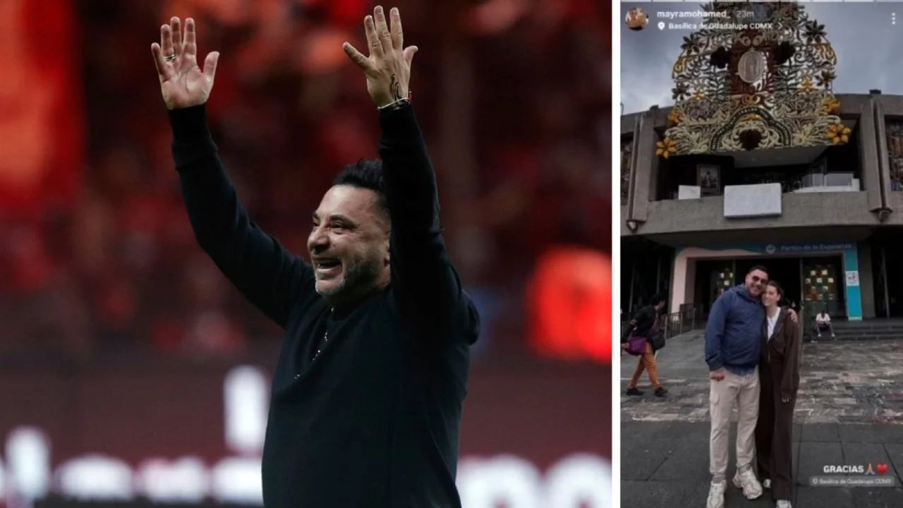 antonio mohamed director tecnico del toluca agradece en la basilica