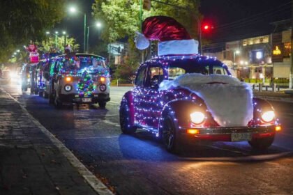 cincuenta autos clasicos vw recorreran morelia en caravana navidena con