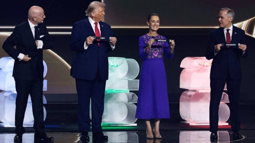 donald trump y claudia sheinbaum se reunen en el sorteo