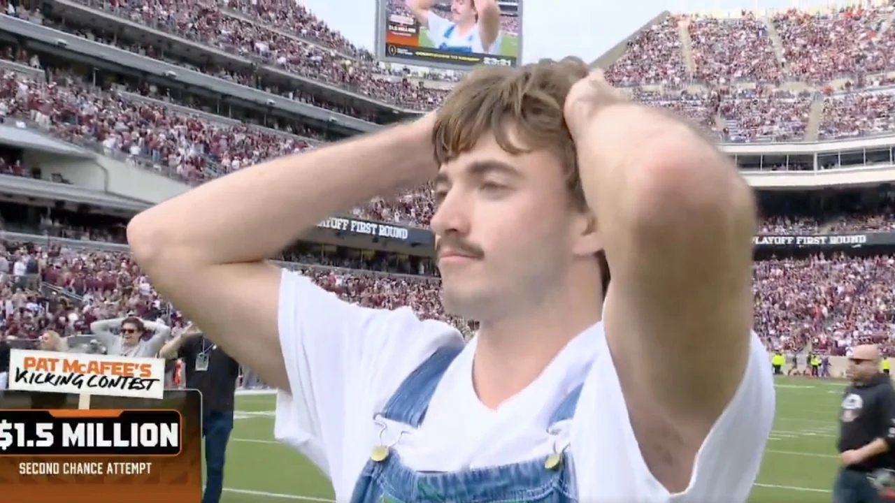 estudiante de texas falla un gol de campo que podria