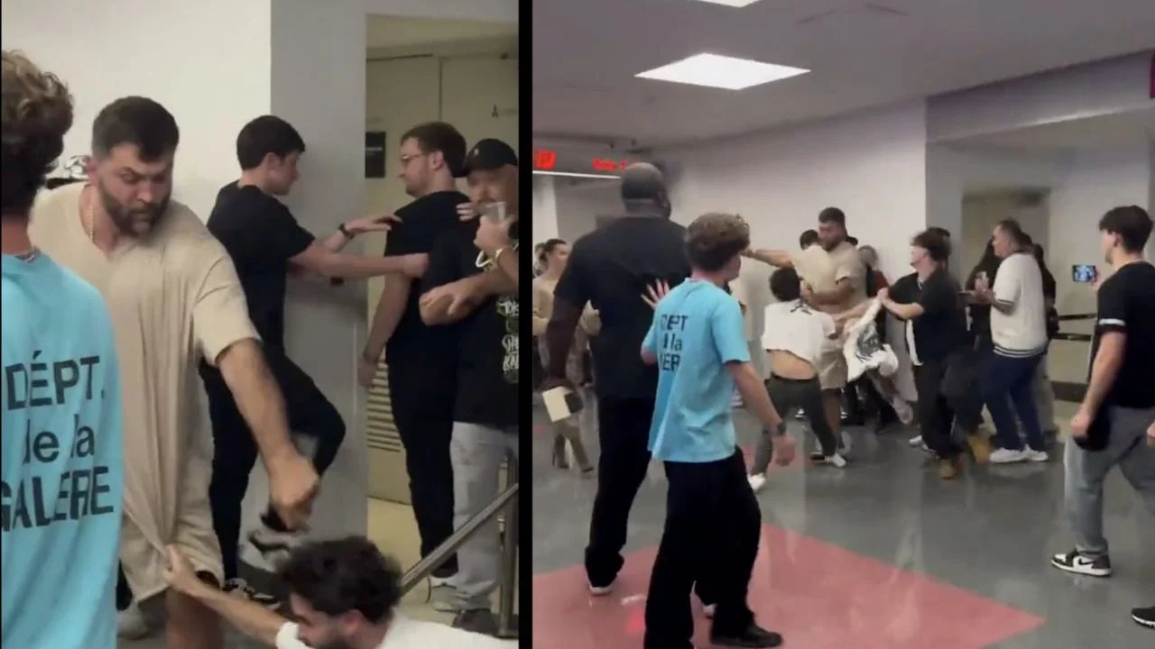 excampeon de ufc pelea contra un influencer y su equipo