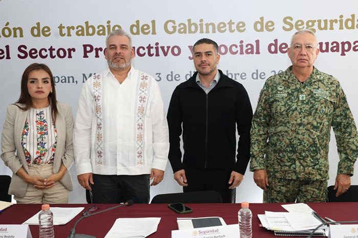 gabinete de seguridad refuerza acciones coordinadas en michoacan para fortalecer