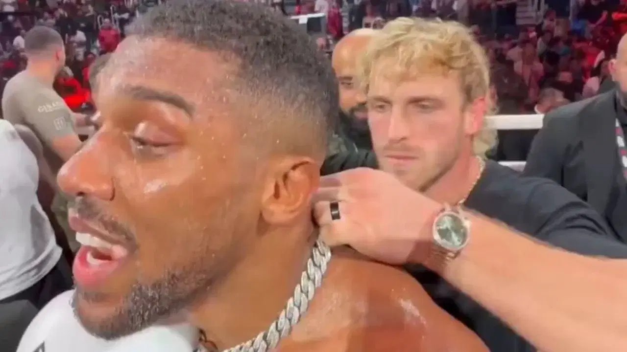 Hermano de Jake Paul intentó quitarle a Anthony Joshua cadena de $500,000