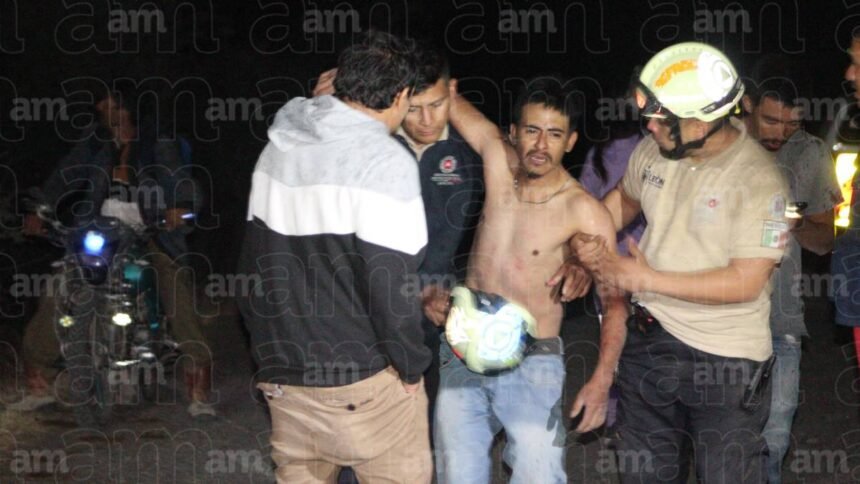 hombre logra sobrevivir tras caer de un cerro