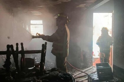 Incendio provoca daños materiales en vivienda de colonia Los Girasoles, Morelia, Michoacán