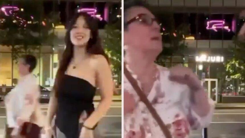 Influencer agredida en vivo por mujer mayor mientras mostraba su look