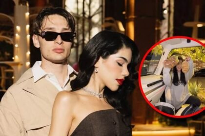 Kenia Os sorprende al regalarle un obsequio navideño a Peso Pluma