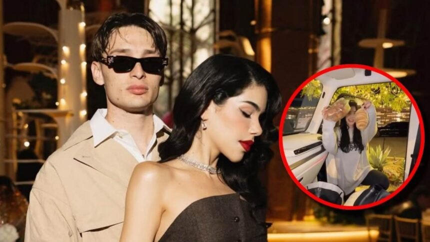 Kenia Os sorprende al regalarle un obsequio navideño a Peso Pluma