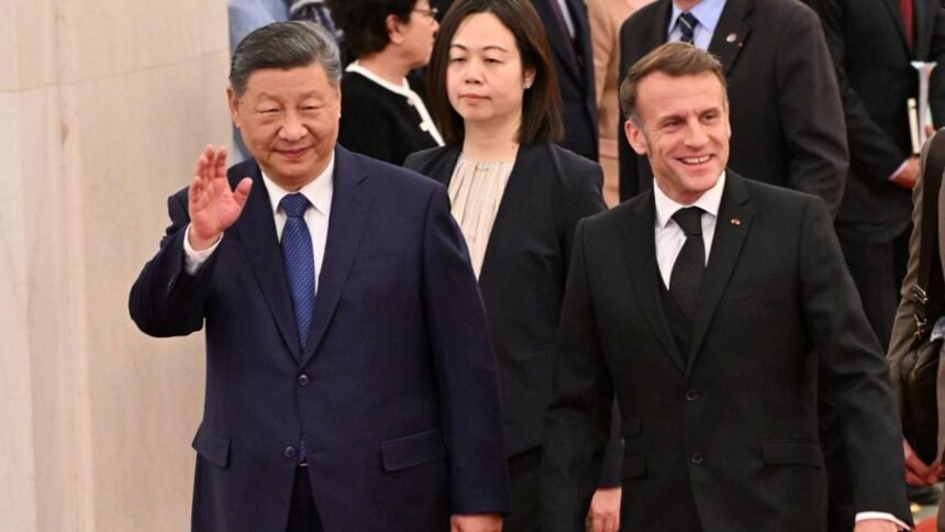 macron finaliza visita a china tras discutir el conflicto en