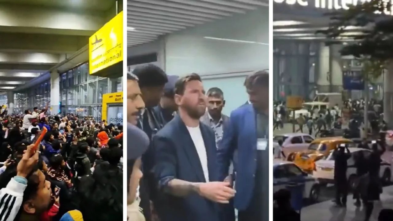 messi genera movilizaciones masivas de aficionados en su llegada a