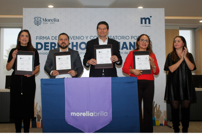 morelia suscribe acuerdo con la cedh en el dia internacional