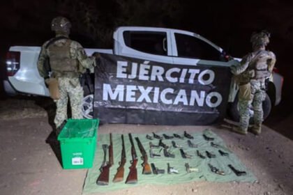 Operativo conjunto en Villamar, Michoacán localiza armamento y vehículo