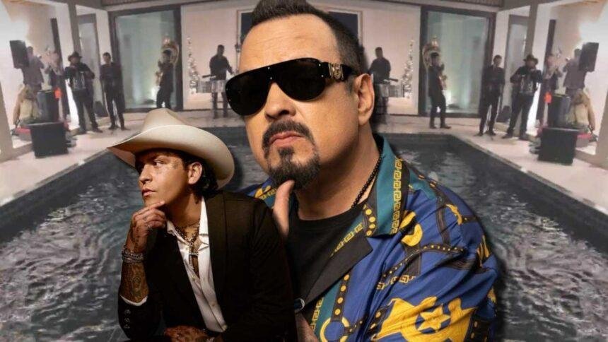 Pepe Aguilar despide 2025 en su mansión con banda y Nodal