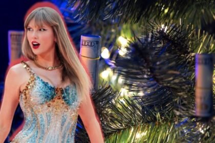 Taylor Swift otorga casi 200 millones de dólares a su equipo como bono navideño
