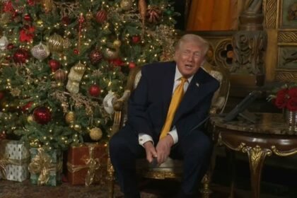 Trump afirma en Washington vigilar que un 'Santa Claus' peligroso no entre