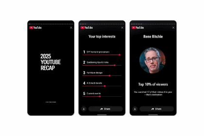 YouTube lanza Recap 2025, un resumen anual personalizado de usuarios y tendencias globales