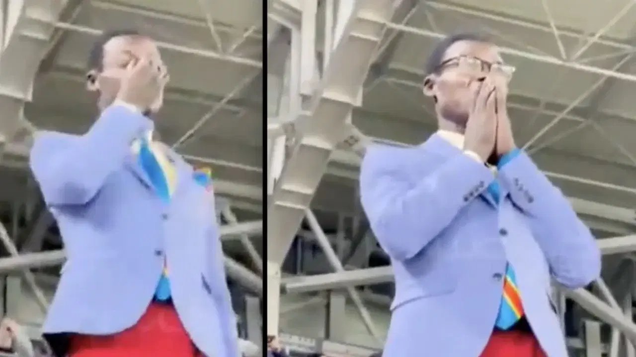 Aficionado viral se despide entre lágrimas tras eliminación de RD Congo