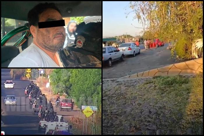 Bloquean carreteras en Apatzingán, Michoacán tras detención de "El Bótox"