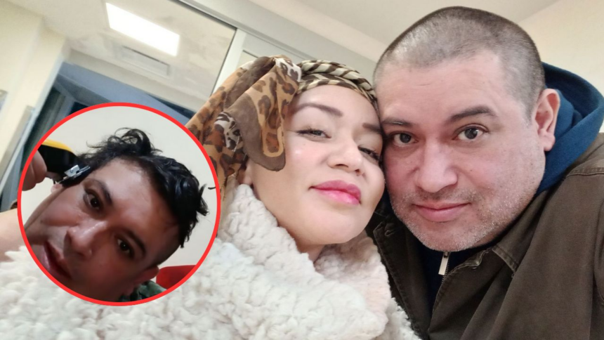Cantante de Los Payasónicos se rapa por su esposa diagnosticada con cáncer