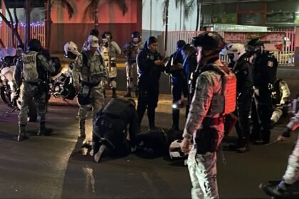 Choque entre policía municipal y Guardia Nacional en Irapuato, Guanajuato