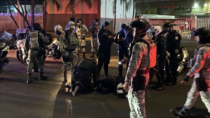 Choque entre policía municipal y Guardia Nacional en Irapuato, Guanajuato