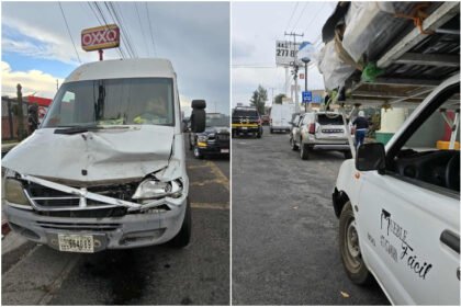 Choque múltiple en Calzada La Huerta causa daños materiales en Morelia