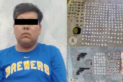 Detienen a Aurelio en Nuevo Lindero por posesión de droga y armas