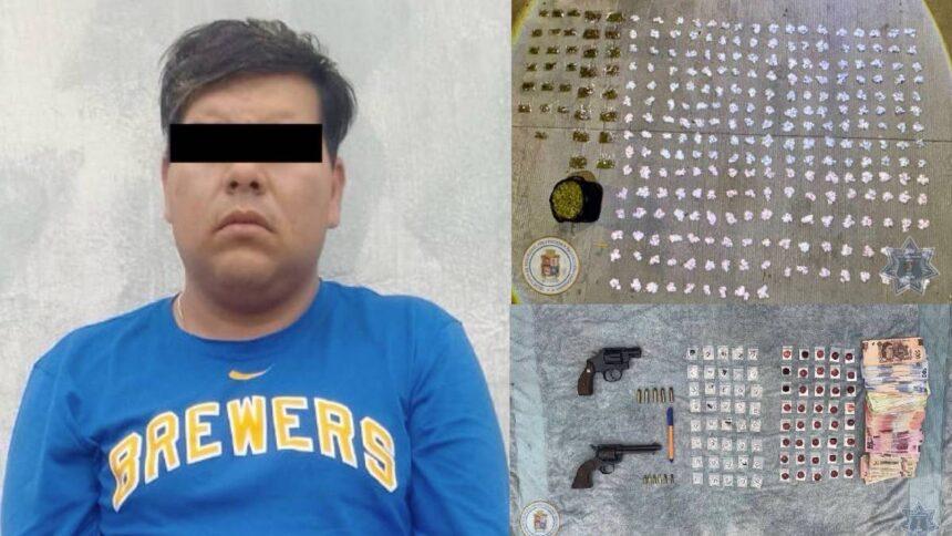 Detienen a Aurelio en Nuevo Lindero por posesión de droga y armas