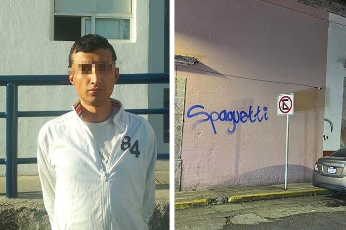 Detienen en Morelia a 'Spaguetti', presunto responsable de daños patrimoniales