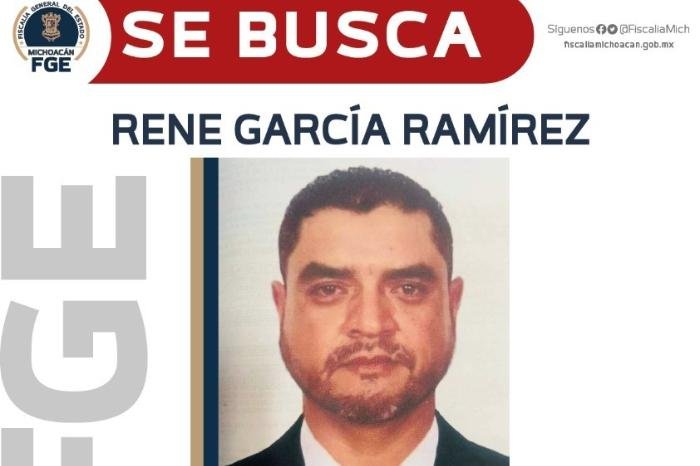 FGE ofrece recompensa por captura de René García Ramírez, presunto feminicida