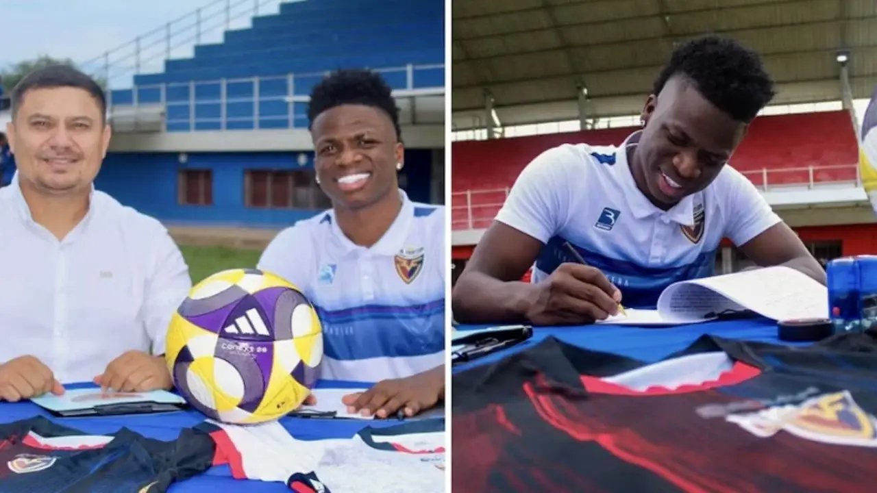 Influencer colombiano ficha en equipo venezolano por parecido a Vinícius Jr.