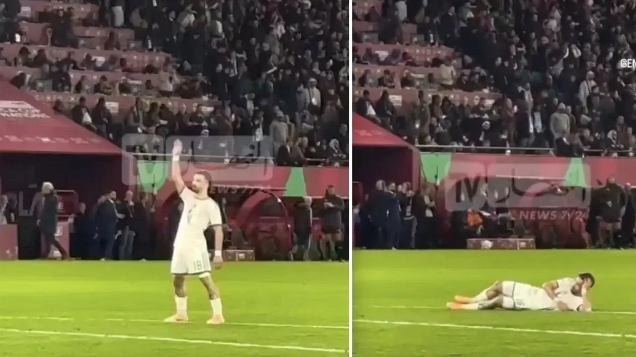 Jugador de Argelia se burla de aficionado congoleño que posó como estatua