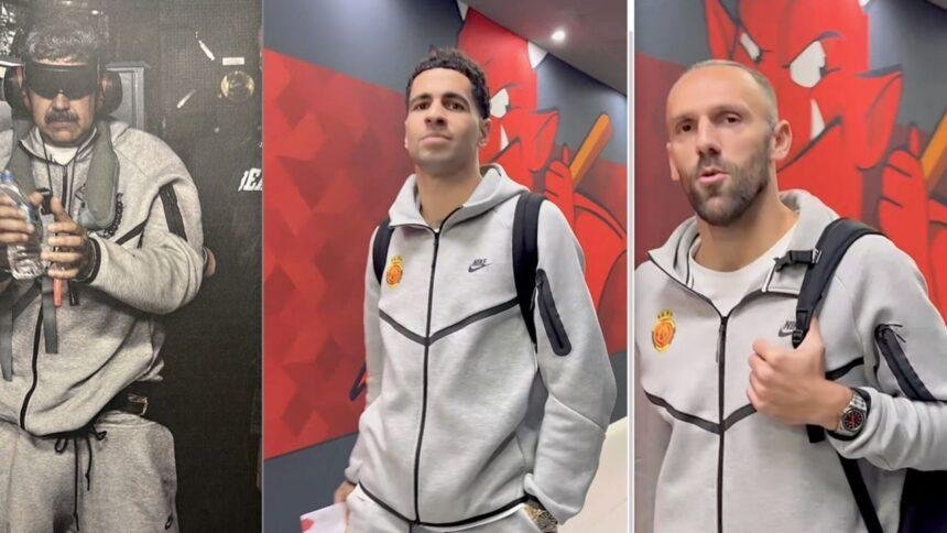 Jugadores del Mallorca lucen pants idénticos a los de Nicolás Maduro